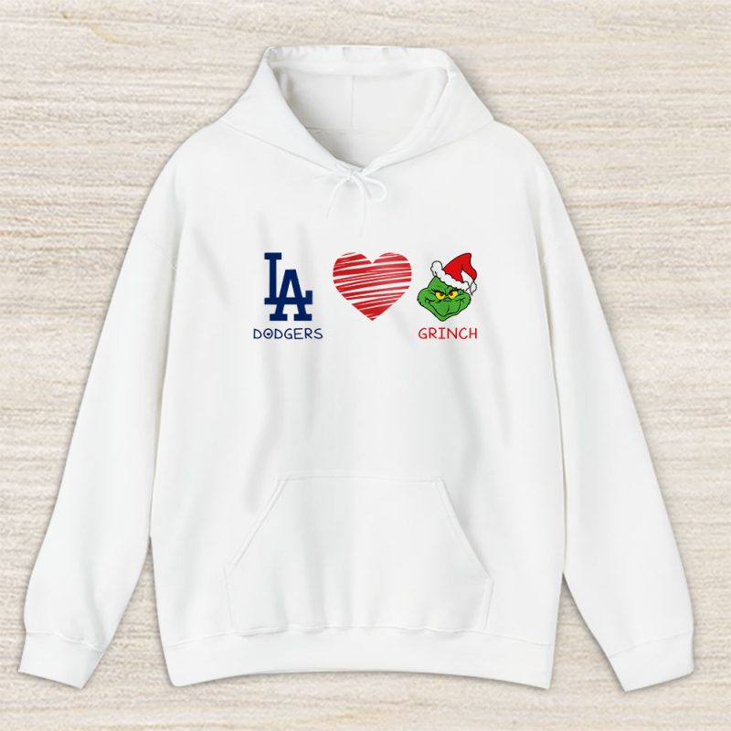 Los Angeles Dodgers Merry Christmas MLB Gift For Fan Cute Grinch Unisex Hoodie TAS21770