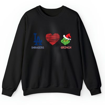 Los Angeles Dodgers Merry Christmas MLB Gift For Fan Cute Grinch Unisex Sweatshirt TAH21770