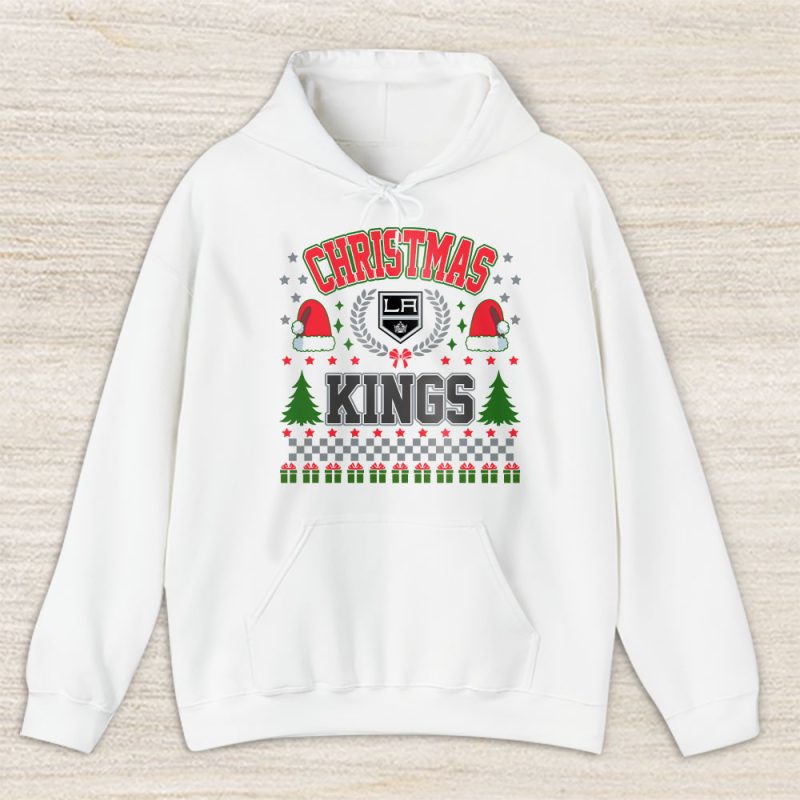 Los Angeles Kings Merry Christmas NHL Gift For Fan Cute Santa Hohoho Unisex Hoodie TAS21775