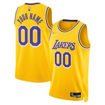 Los Angeles Lakers 2021/22 Diamond Swingman Custom Jersey - Icon Edition - Gold