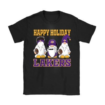 Los Angeles Lakers Merry Christmas NBA Gift For Fan Christmas Gnomes Unisex T-Shirt Cotton Tee TAT21441