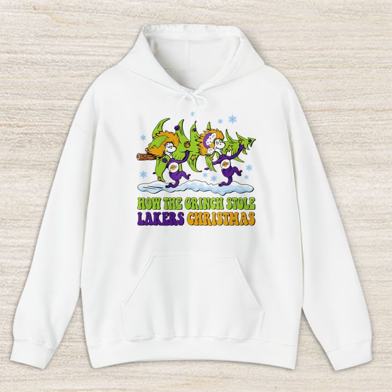 Los Angeles Lakers Merry Christmas NBA Gift For Fan Cute Grinch Unisex Hoodie TAS21776