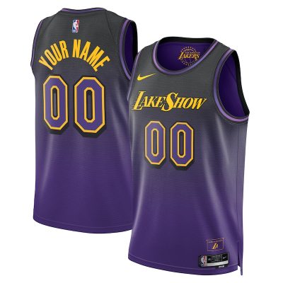 Los Angeles Lakers Unisex 2024/25 Custom Swingman Jersey - City Edition - Purple