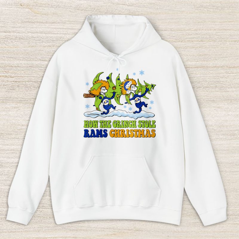 Los Angeles Rams Merry Christmas NFL Gift For Fan Cute Grinch Unisex Hoodie TAS20791