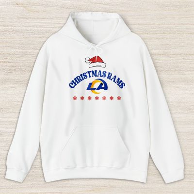 Los Angeles Rams Merry Christmas NFL Gift For Fan Cute Santa Hohoho Unisex Hoodie TAS20795