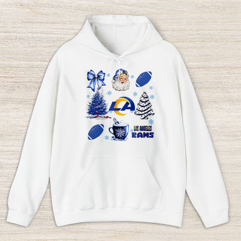 Los Angeles Rams Merry Christmas NFL Gift For Fan Santa Xmas Family Christmas Unisex Hoodie TAS20797