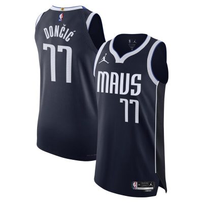 Luka Doncic Dallas Mavericks Player Jersey - Statement Edition - Navy