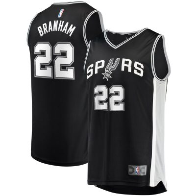 Malaki Branham San Antonio Spurs Fast Break Replica Player Jersey - Icon Edition - Black