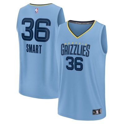 Marcus Smart Memphis Grizzlies Fast Break Player Jersey - Statement Edition - Light Blue