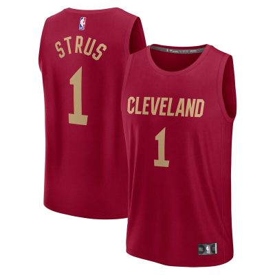 Max Strus Cleveland Cavaliers Fast Break Player Jersey - Icon Edition - Wine