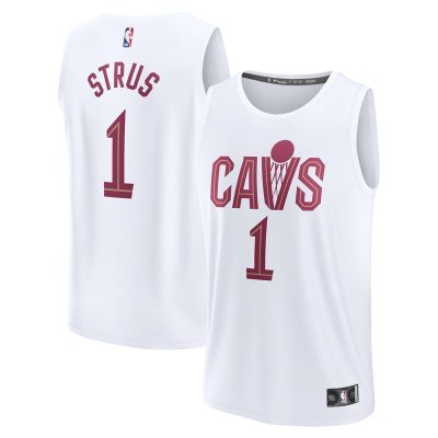 Max Strus Cleveland Cavaliers Youth Fast Break Replica Player Jersey - Association Edition - White