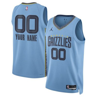 Memphis Grizzlies 2022/23 Swingman Custom Jersey - Statement Edition - Blue