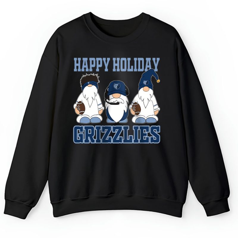 Memphis Grizzlies Merry Christmas NBA Gift For Fan Christmas Gnomes Unisex Sweatshirt TAH21452