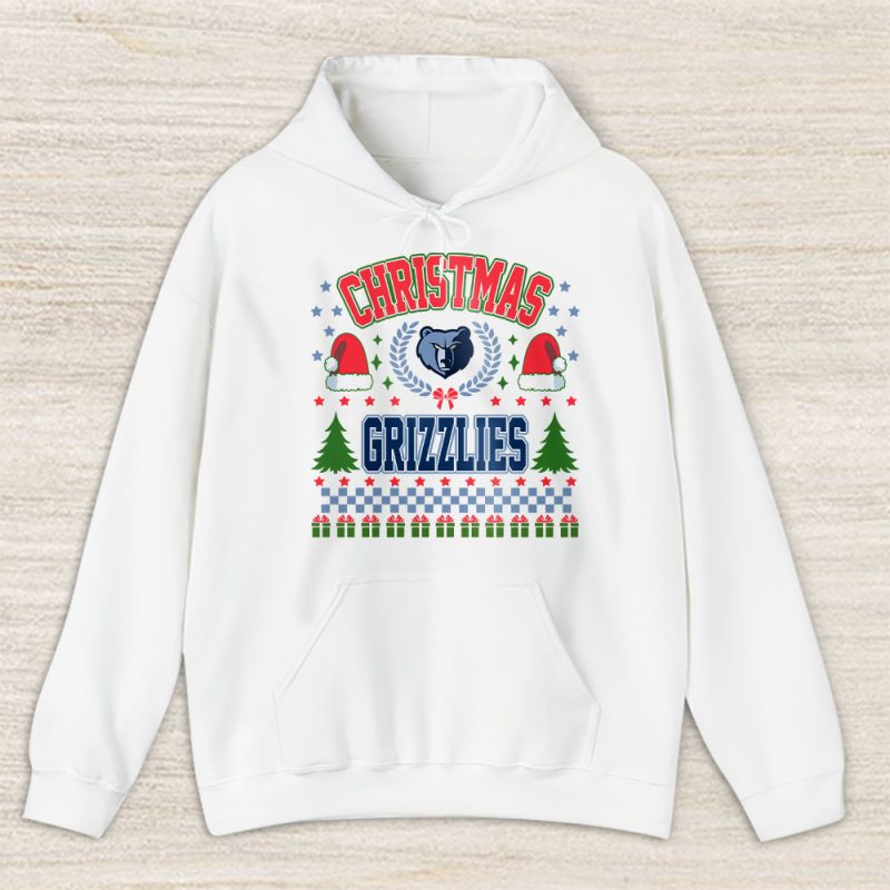 Memphis Grizzlies Merry Christmas NBA Gift For Fan Cute Santa Hohoho Unisex Hoodie TAS21791