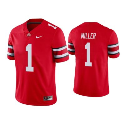 Men Braxton Miller #1 Ohio State Buckeyes Scarlet College Football Game Jersey