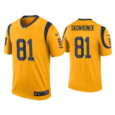 Men Color Rush Legend Ben Skowronek Los Angeles Rams Gold Jersey