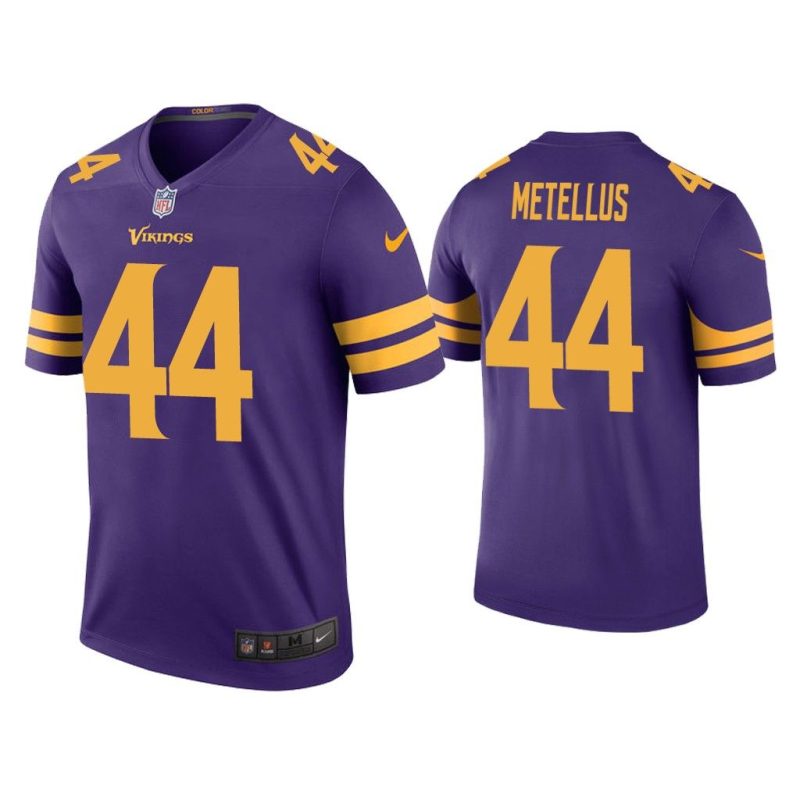 Men Color Rush Legend Josh Metellus Minnesota Vikings Purple Jersey