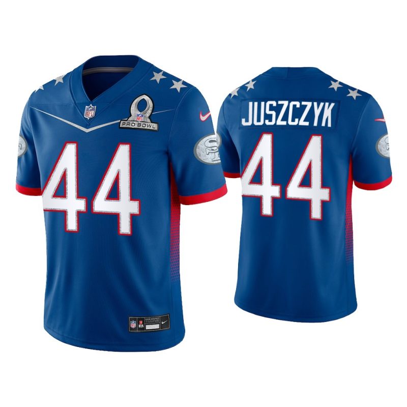 Men Kyle Juszczyk San Francisco 49Ers 2022 NFC Pro Bowl Royal Game Jersey