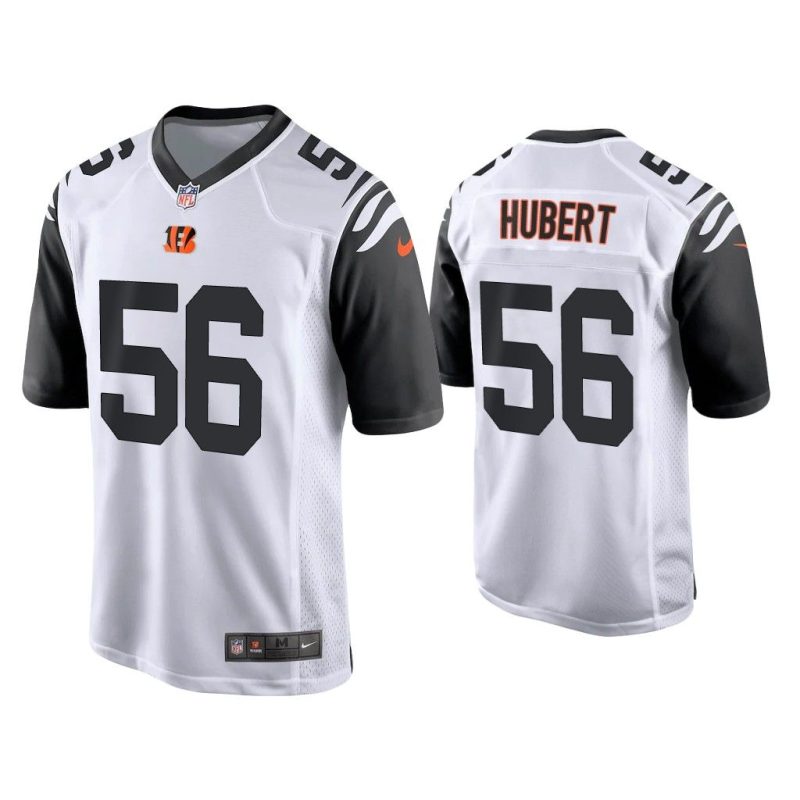 Men Wyatt Hubert Cincinnati Bengals White Alternate Game Jersey