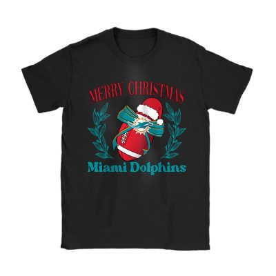 Miami Dolphins Merry Christmas NFL Gift For Fan Christmas Funny Unisex T-Shirt Cotton Tee TAT20853