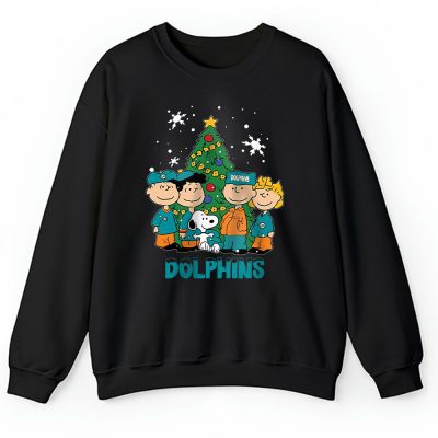 Miami Dolphins Merry Christmas NFL Gift For Fan Christmas Snoopy And Friends Unisex Sweatshirt TAH20856