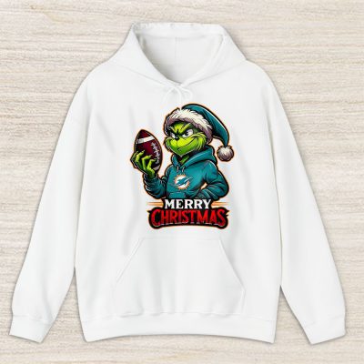 Miami Dolphins Merry Christmas NFL Gift For Fan Cute Grinch Unisex Hoodie TAS20840