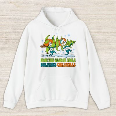 Miami Dolphins Merry Christmas NFL Gift For Fan Cute Grinch Unisex Hoodie TAS20861