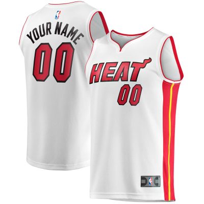 Miami Heat Fast Break Custom Replica Jersey - Association Edition - White