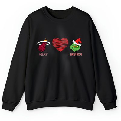 Miami Heat Merry Christmas NBA Gift For Fan Cute Grinch Unisex Sweatshirt TAH21794