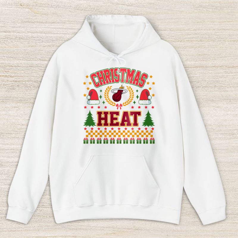 Miami Heat Merry Christmas NBA Gift For Fan Cute Santa Hohoho Unisex Hoodie TAS21795