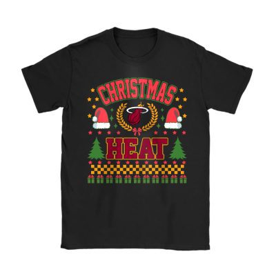 Miami Heat Merry Christmas NBA Gift For Fan Cute Santa Hohoho Unisex T-Shirt Cotton Tee TAT21795