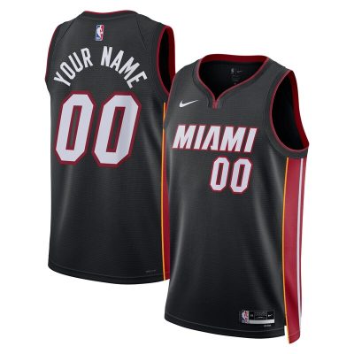 Miami Heat Swingman Custom Jersey Black - Icon Edition