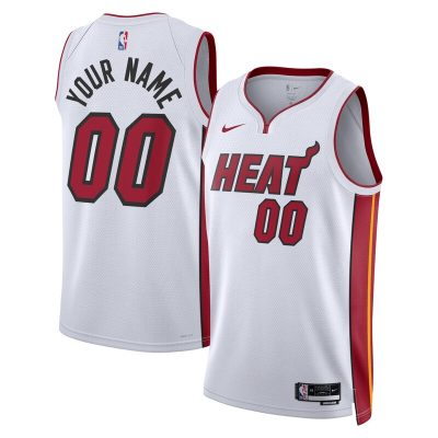 Miami Heat Swingman Custom Jersey White - Association Edition