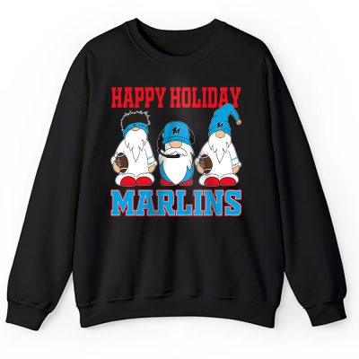 Miami Marlins Merry Christmas MLB Gift For Fan Christmas Gnomes Unisex Sweatshirt TAH21458