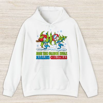 Miami Marlins Merry Christmas MLB Gift For Fan Cute Grinch Unisex Hoodie TAS21796