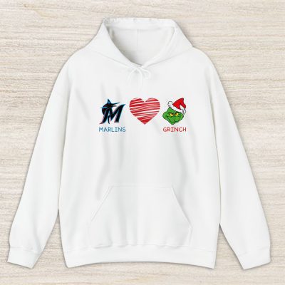 Miami Marlins Merry Christmas MLB Gift For Fan Cute Grinch Unisex Hoodie TAS21798