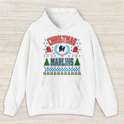 Miami Marlins Merry Christmas MLB Gift For Fan Cute Santa Hohoho Unisex Hoodie TAS21799