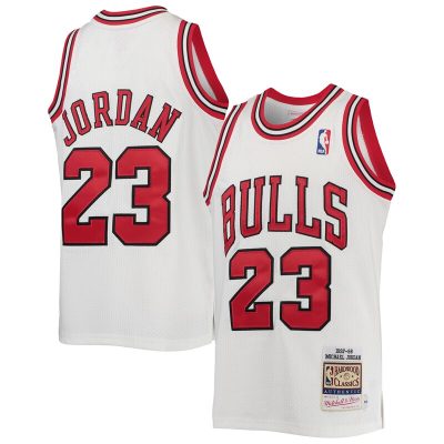 Michael Jordan Chicago Bulls Youth 1997/98 Hardwood Classics Jersey - White