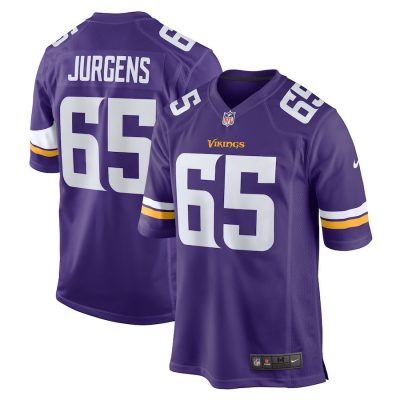 Michael Jurgens Minnesota Vikings Game Jersey - Purple