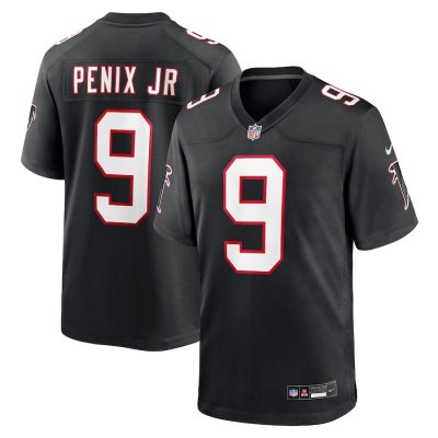 Michael Penix Jr. Atlanta Falcons Throwback Game Jersey - Black