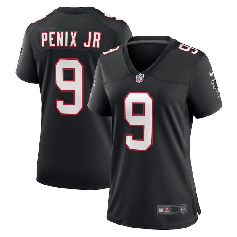 Michael Penix Jr. Atlanta Falcons Women's Throwback Game Jersey - Black