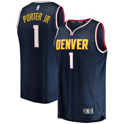 Michael Porter Jr. Denver Nuggets 2020/21 Fast Break Replica Jersey - Icon Edition - Navy