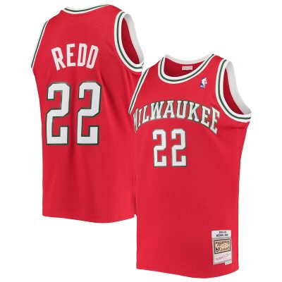 Michael Redd Milwaukee Bucks 2001/02 Hardwood Classics Swingman Jersey - Red