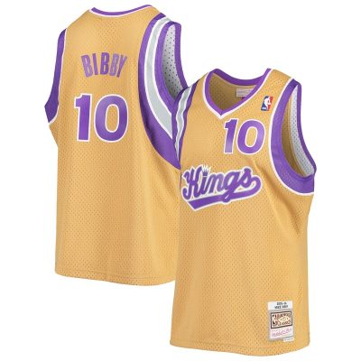 Mike Bibby Sacramento Kings 2005/06 Hardwood Classics Swingman Jersey - Gold