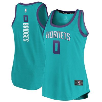 Miles Bridges Charlotte Hornets Women's Fast Break Team Tank Jersey - Icon Edition - Teal