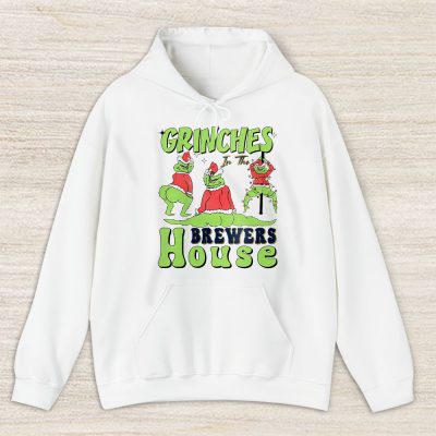 Milwaukee Brewers Merry Christmas MLB Gift For Fan Cute Grinch Unisex Hoodie TAS21805