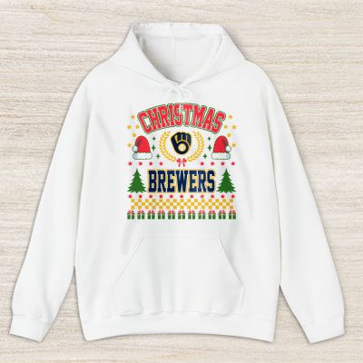 Milwaukee Brewers Merry Christmas MLB Gift For Fan Cute Santa Hohoho Unisex Hoodie TAS21807