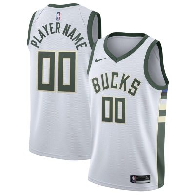 Milwaukee Bucks 2020/21 Swingman Custom Jersey - Association Edition - White