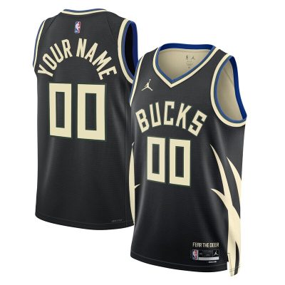 Milwaukee Bucks 2022/23 Swingman Custom Jersey - Statement Edition - Black