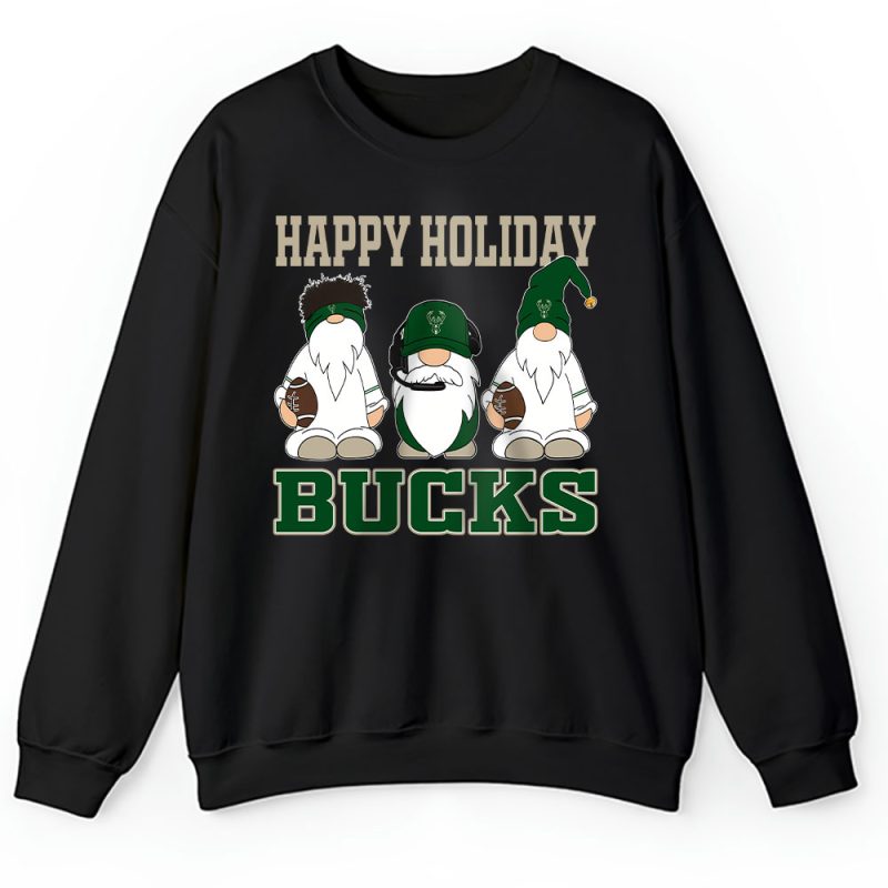 Milwaukee Bucks Merry Christmas NBA Gift For Fan Christmas Gnomes Unisex Sweatshirt TAH21461